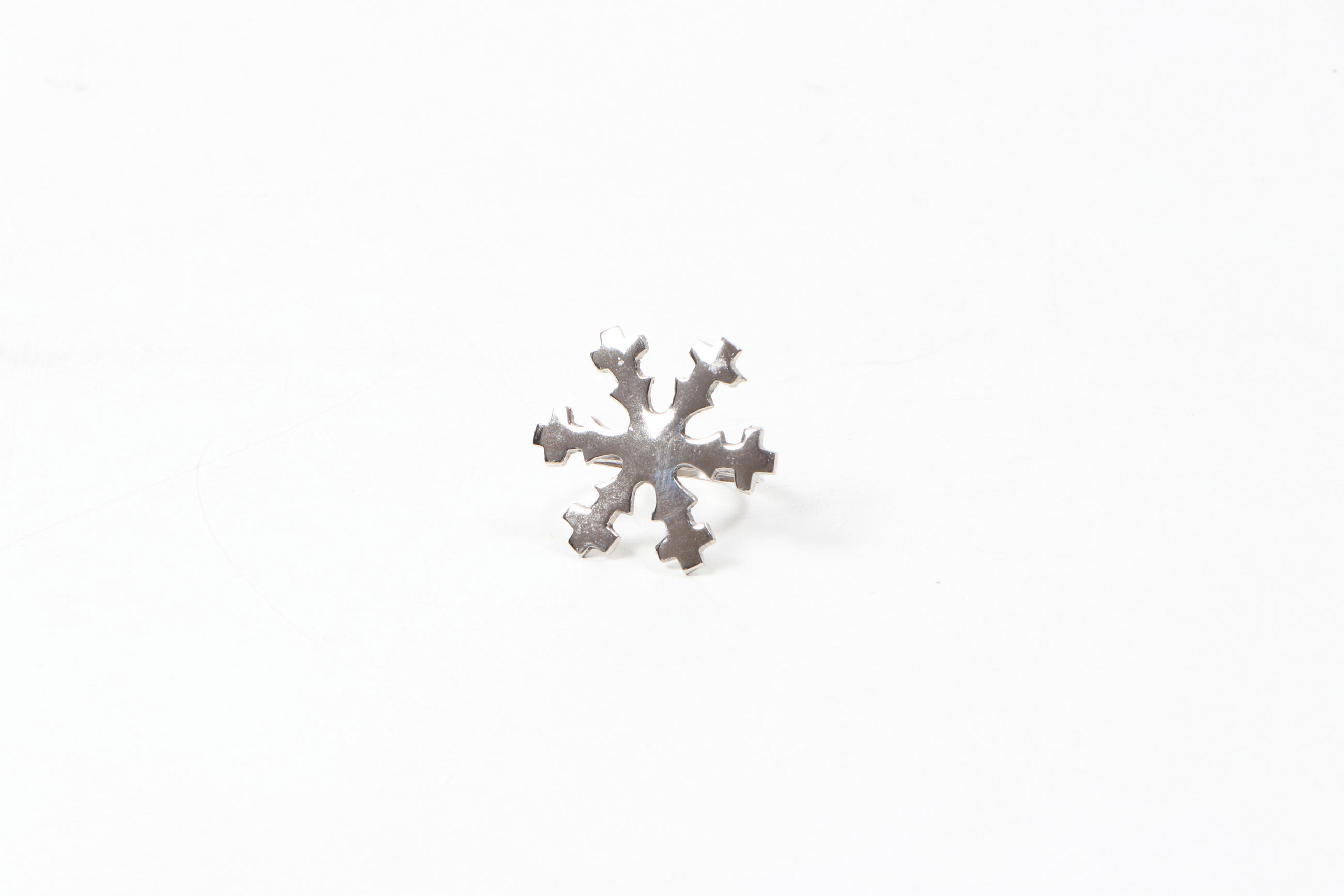 KRÚŽOK NA OBRÚSKY - niklová, Design, kov (6/4cm) - Ambia Home