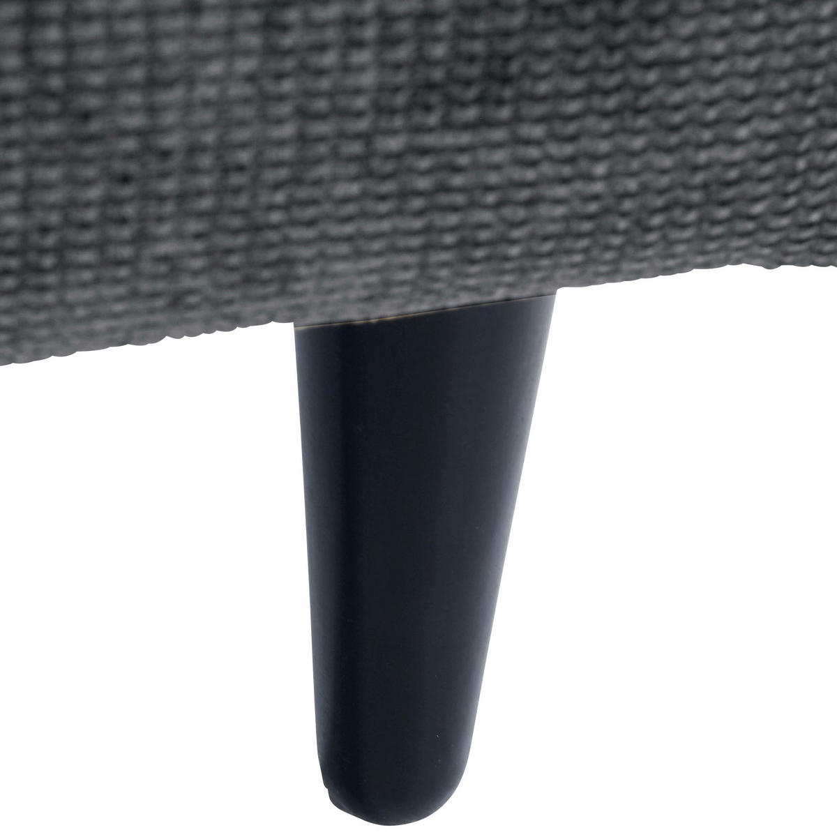 HOCKER in Textil Anthrazit  - Anthrazit/Schwarz, Konventionell, Holz/Textil (75/45/75cm) - MID.YOU