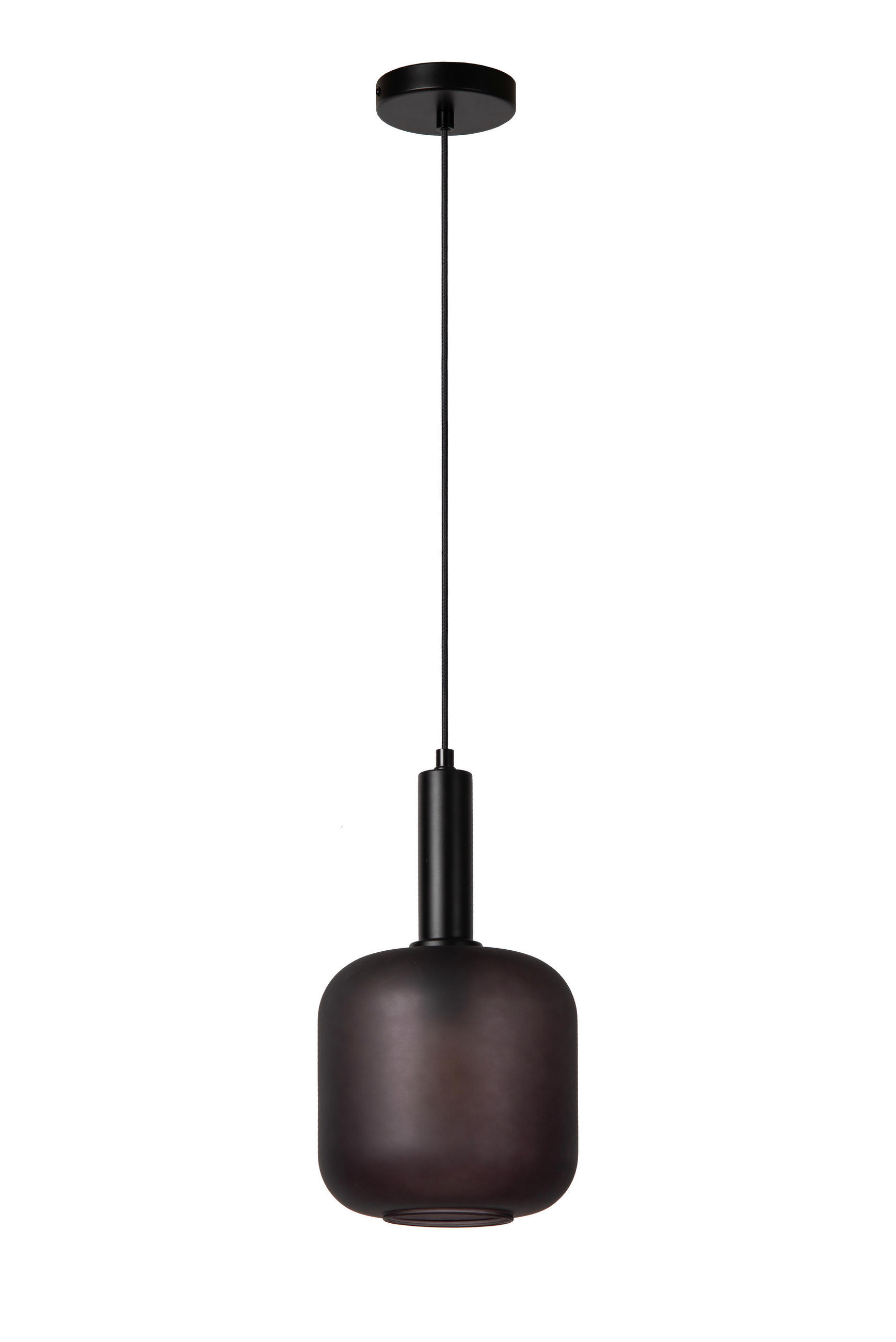 HÄNGELEUCHTE 21/21/150 cm  - Schwarz, Design, Glas (21/21/150cm) - Lucide
