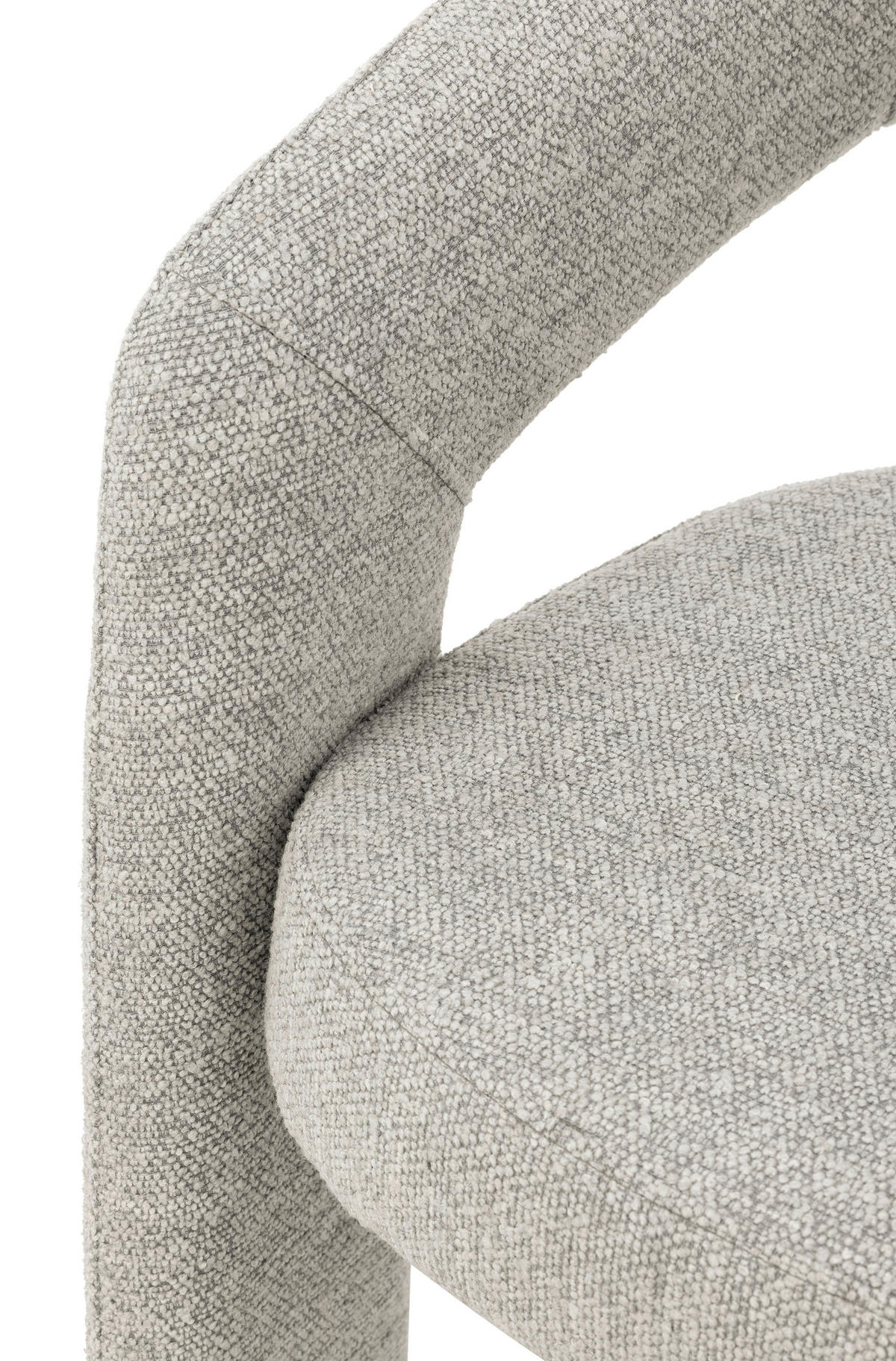 ARMLEHNSTUHL  inklusive Armlehnen Webstoff  Beige  - Beige, Design, Textil/Metall (58/81/61cm) - Niels Andersson