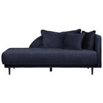 LIEGE in Webstoff Dunkelblau  - Schwarz/Dunkelblau, MODERN, Holz/Textil (213/95/101cm) - Carryhome