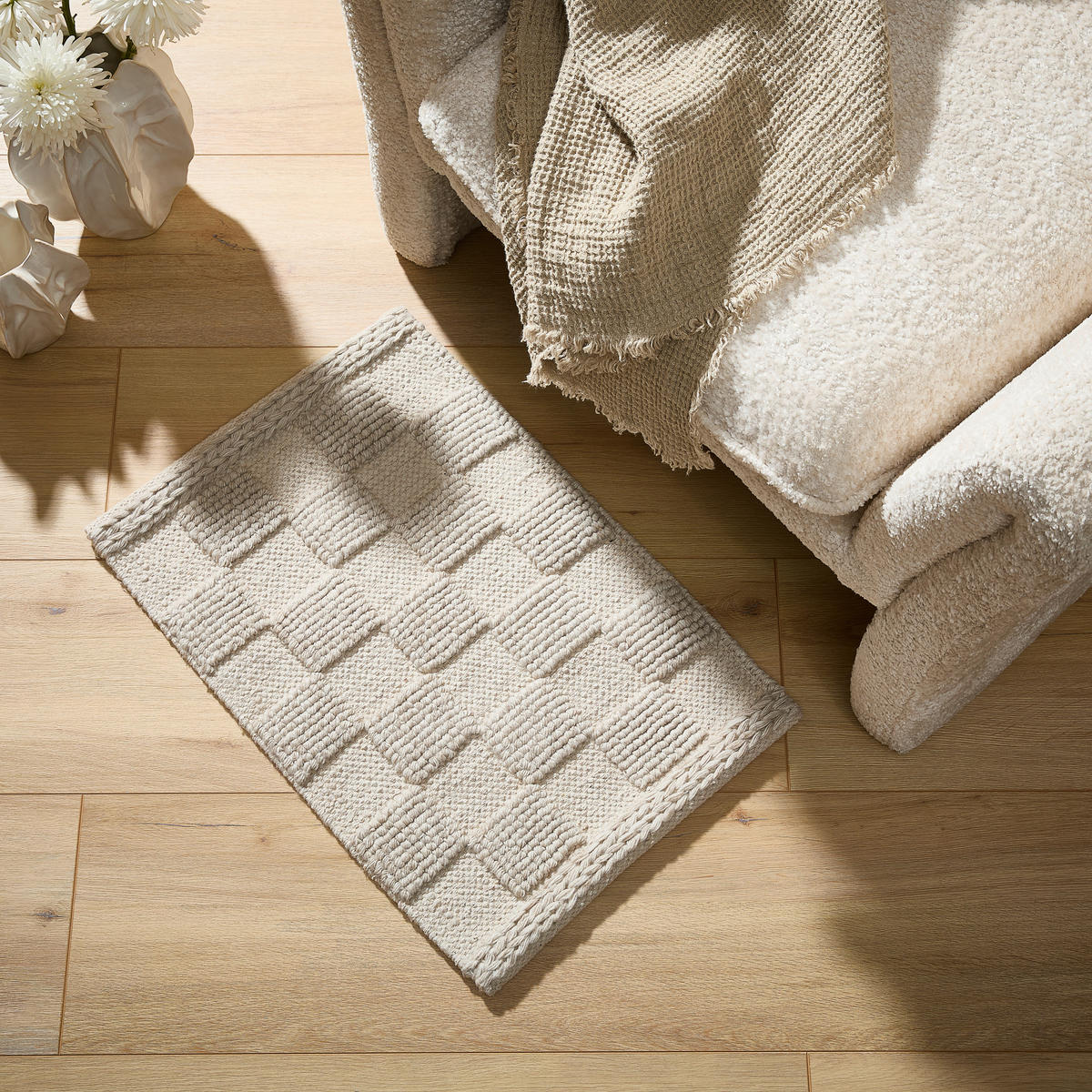 TEPPICH Wohnzimmer 40/60 cm Beige rechteckig  - Beige, Natur, Textil (40/60cm) - Boxxx