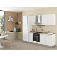 KUHINJSKI BLOK - barve hrasta/bela, kovina/umetna masa (255cm) - Italstyle