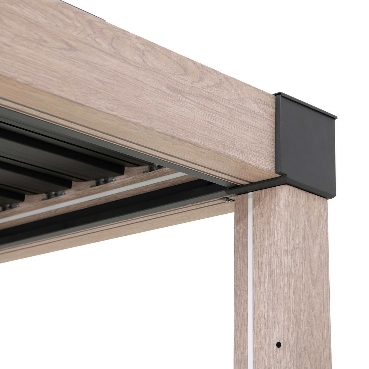 PAVILLON 306/223/306 cm   - Hellbraun/Anthrazit, Basics, Metall (306/223/306cm) - Modante