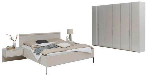 SCHLAFZIMMER Champagner  - Champagner, Design, Glas/Holzwerkstoff (180/200cm) - Dieter Knoll