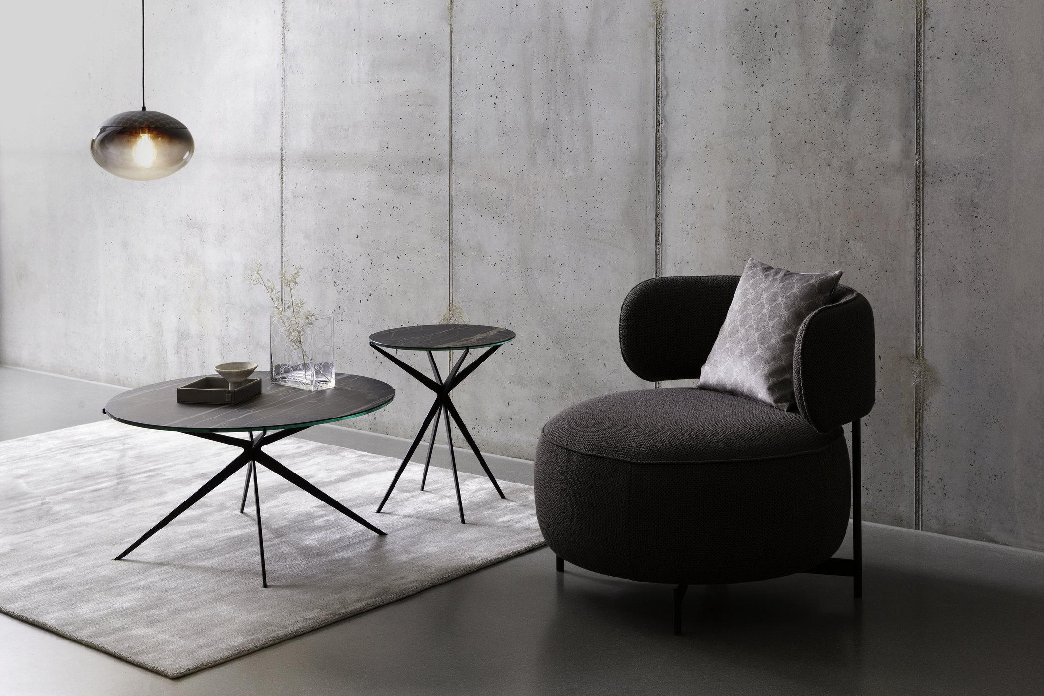 HÄNGELEUCHTE 33/110 cm    - Transparent/Schwarz, Lifestyle, Glas/Metall (33/110cm) - Joop!