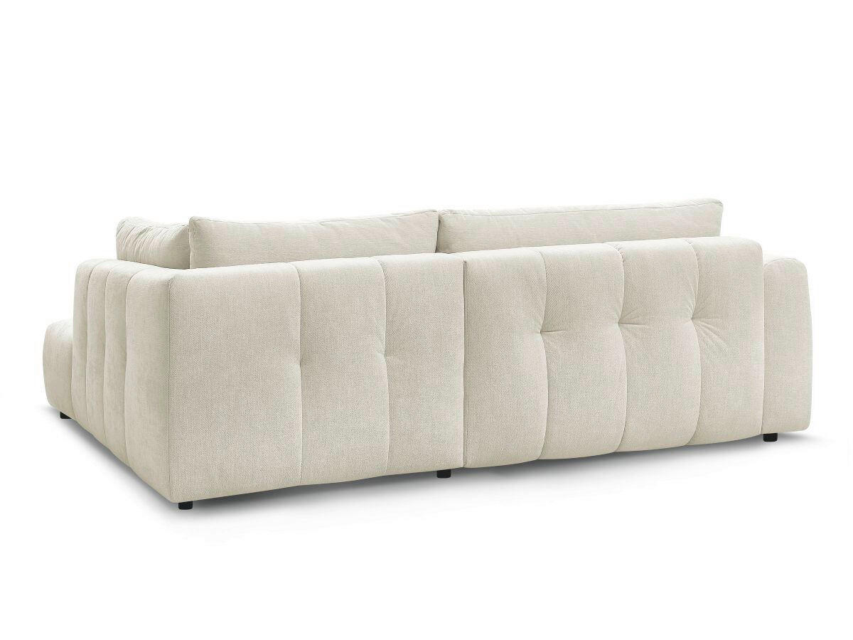 ECKSCHLAFSOFA FUJI Leinenoptik Beige  inkl.  - Beige/Schwarz, MODERN, Kunststoff/Textil (282/204cm)