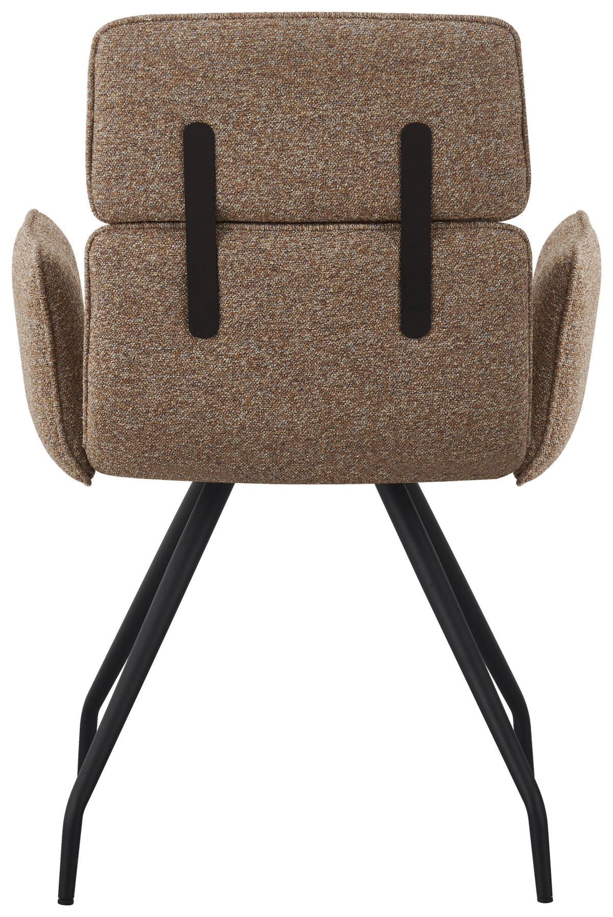 ARMLEHNSTUHL  in Eisen Webstoff  - Rostfarben/Schwarz, Design, Textil/Metall (58/90/62cm) - Stylife