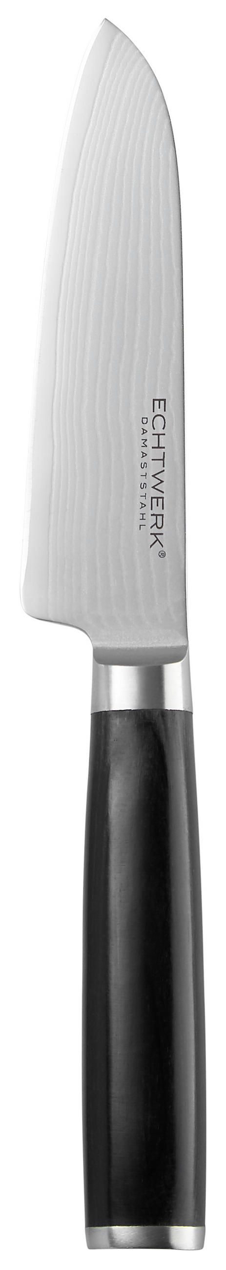MESSERSET 3-teilig  - Edelstahlfarben/Schwarz, Trend, Holz/Metall (17,8/12,7/8,9cm) - Echtwerk