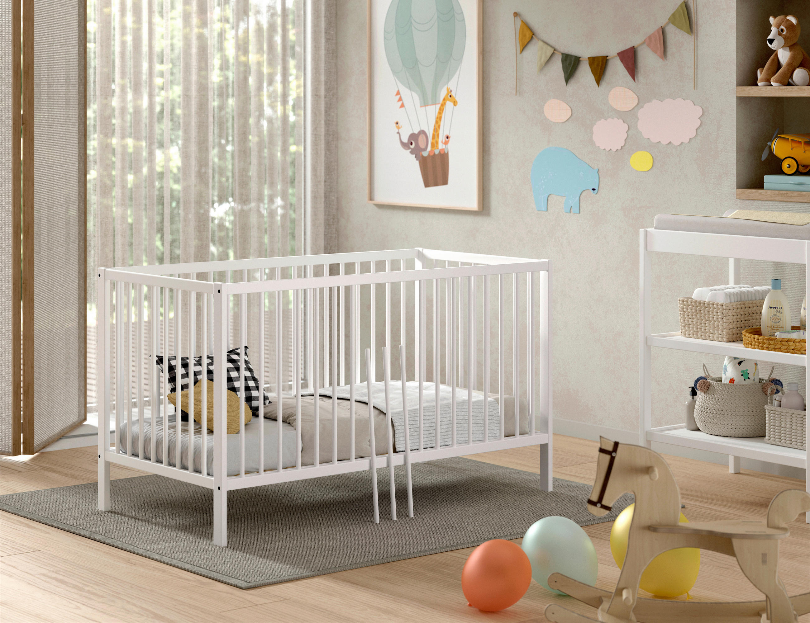 KINDER-/JUNIORBETT - Weiß, MODERN, Holz (70/140cm) - MID.YOU