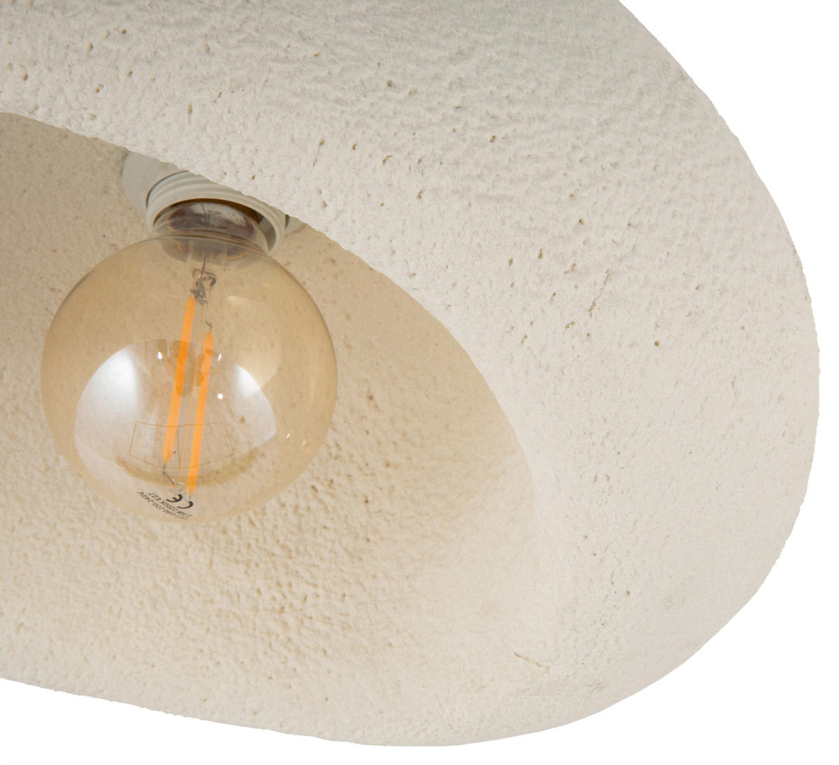 DECKENLEUCHTE 41/28/21 cm   - Weiß, Design, Kunststoff/Metall (41/28/21cm) - Collet's Monde