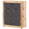 KOMMODE  in 88,9/107,7/40 cm  - Schwarz/Graphitfarben, Design, Holzwerkstoff/Kunststoff (88,9/107,7/40cm) - MID.YOU