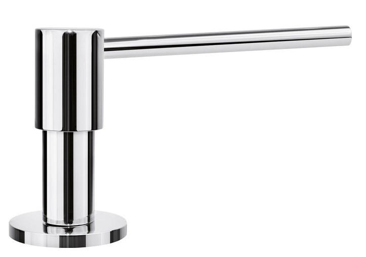 SPÜLMITTELSPENDER  - Chromfarben, Basics, Metall (4,5/8/12,7cm) - Blanco