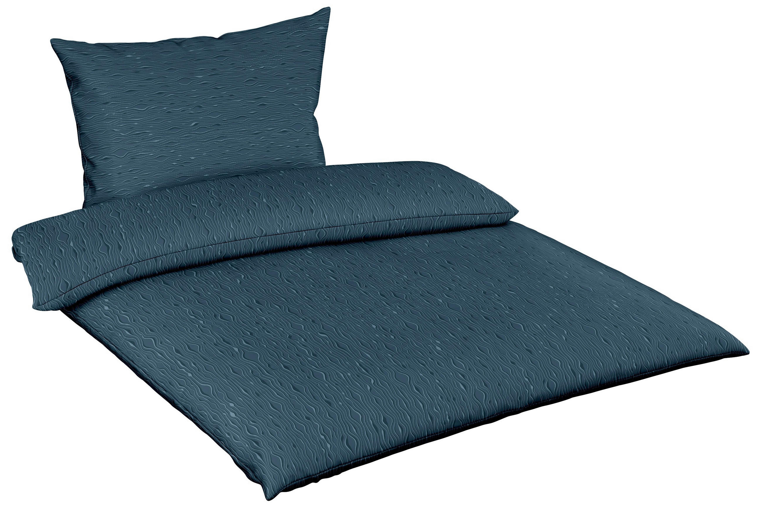 POSTELJINA MODERN LIFE B 140/200 cm makosaten plava, plavo-siva  - plavo-siva/plava, Konvencionalno, tekstil (140/200cm) - Fleuresse