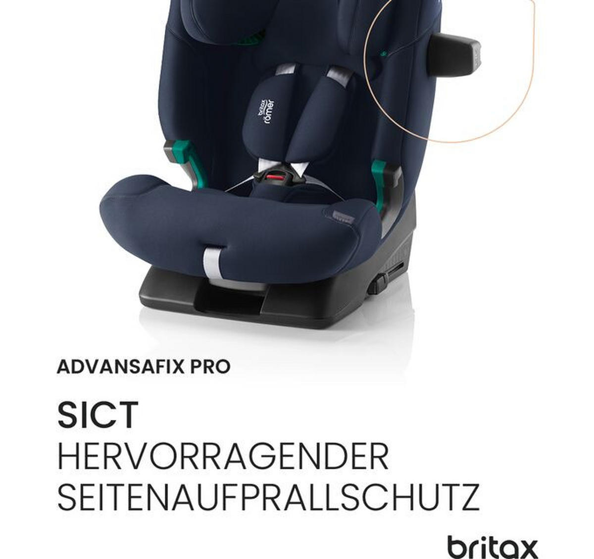 KINDERAUTOSITZ Advansafix Pro  - Dunkelblau, Basics, Kunststoff/Textil (44/60/48cm) - Britax Römer