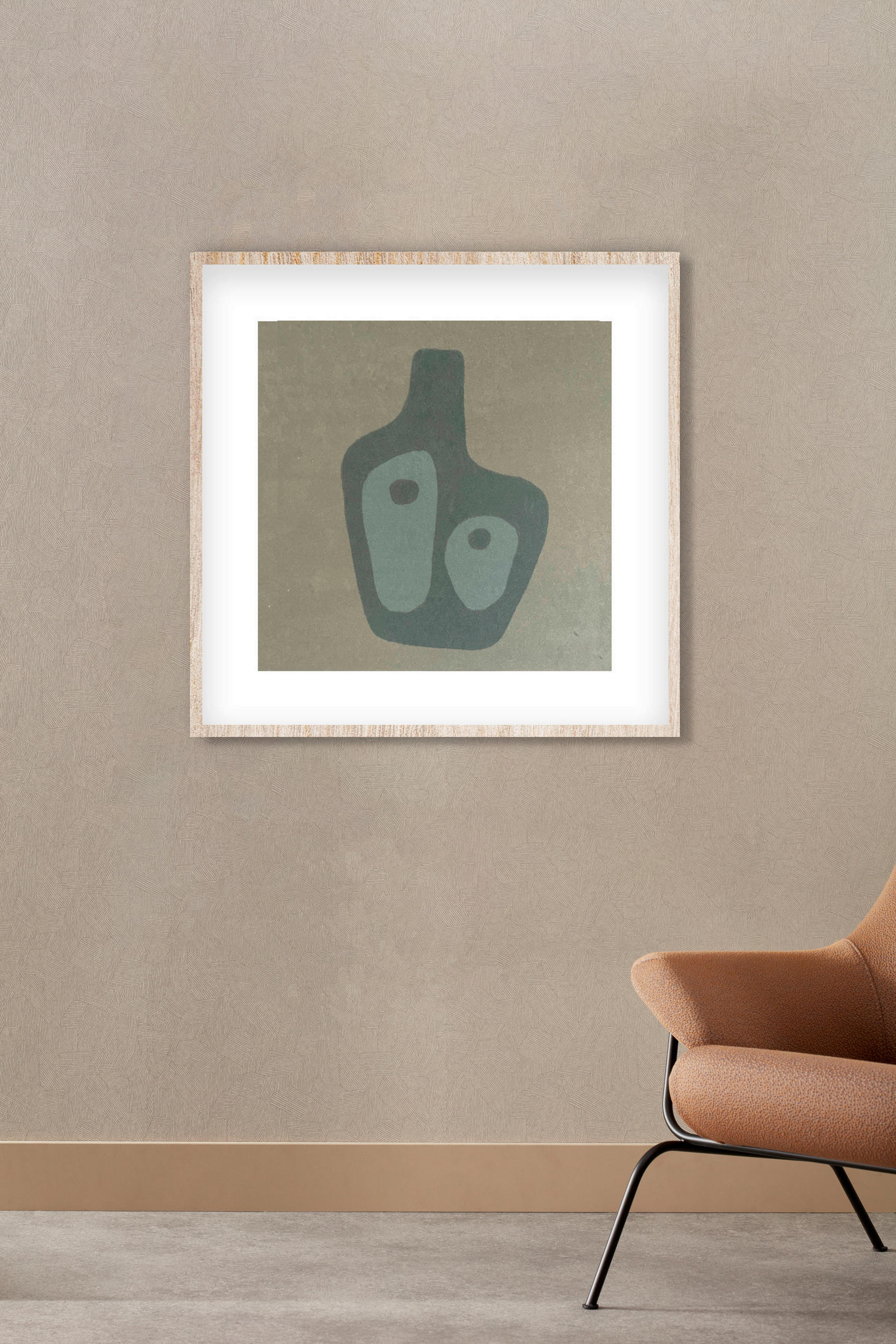 BILD 74/74/10 cm  - Beige/Naturfarben, Basics, Holz/Kunststoff (74/74/10cm)