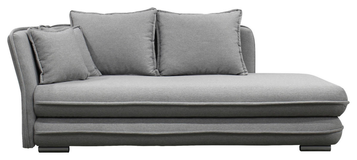 LIEGE in Flachgewebe Grau  - Silberfarben/Grau, Design, Kunststoff/Textil (107/84/99/224cm) - MID.YOU