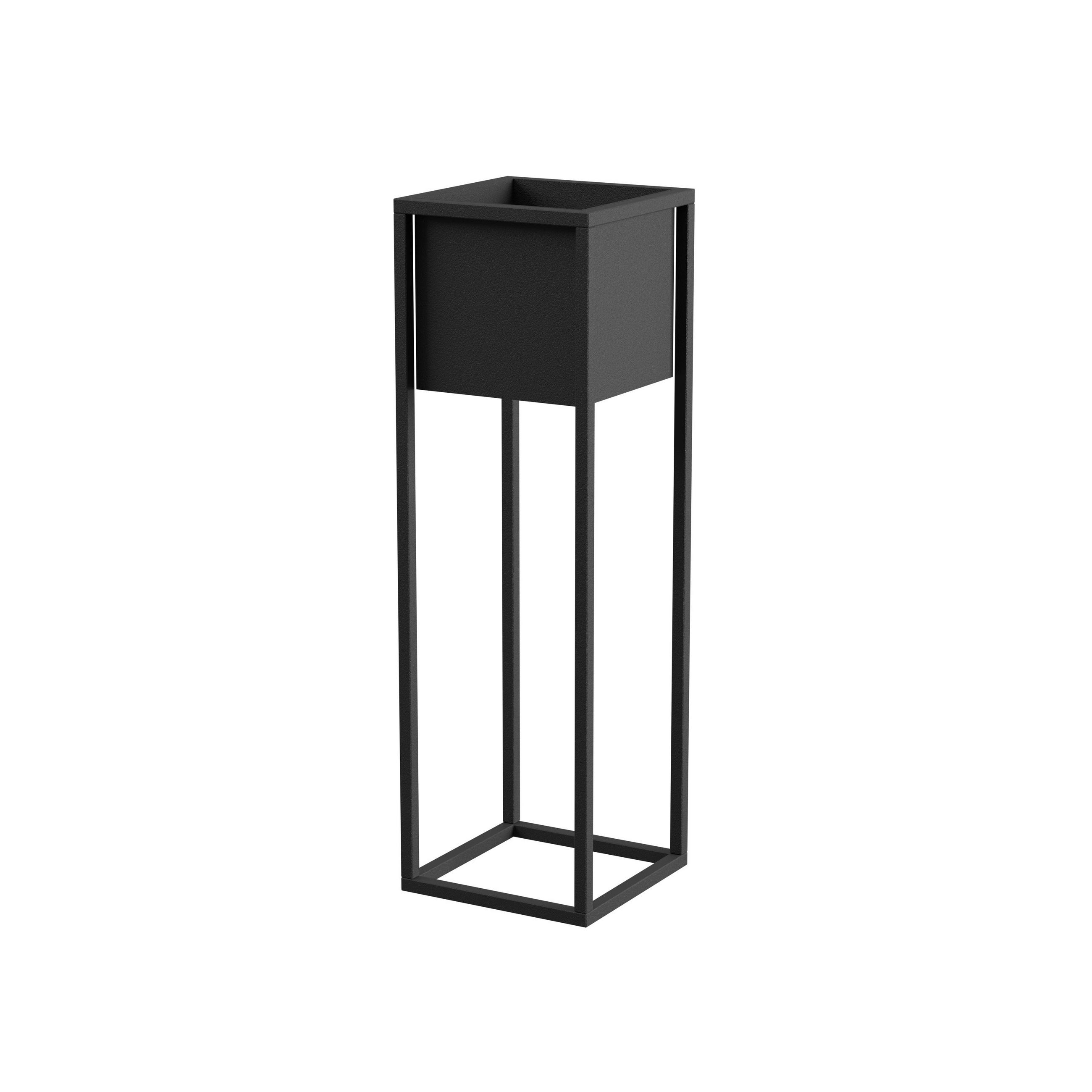 BLUMENSTÄNDER Metall  - Schwarz, Basics, Metall (23/75/23cm)