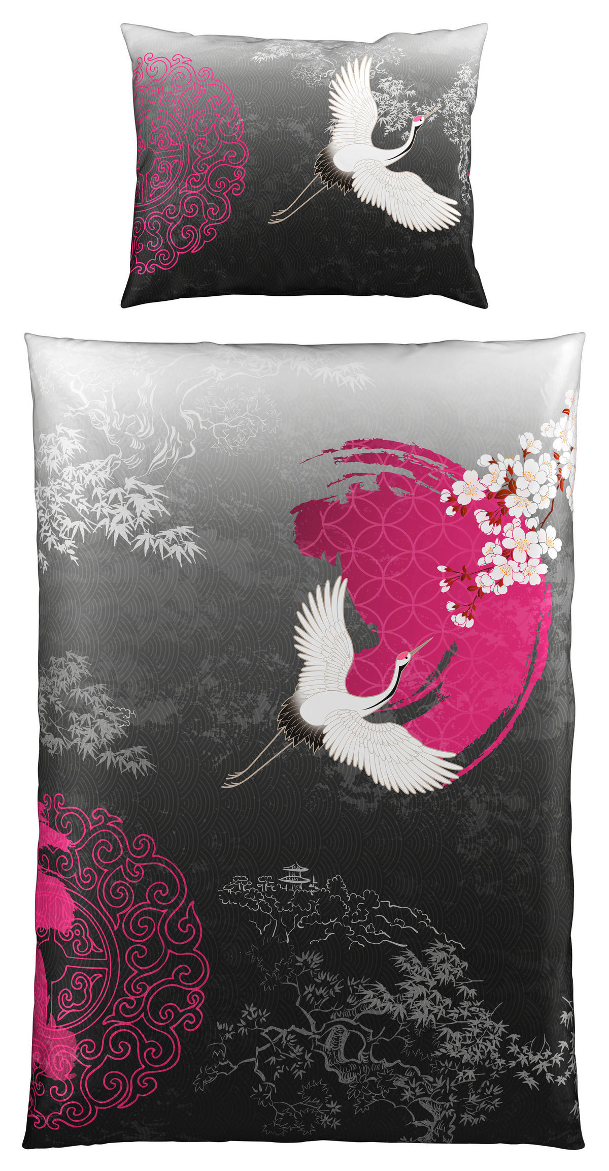 KÉTOLDALAS ÁGYNEMŰHUZAT 140/200 cm  - fekete, Trend, textil (140/200cm) - Esposa