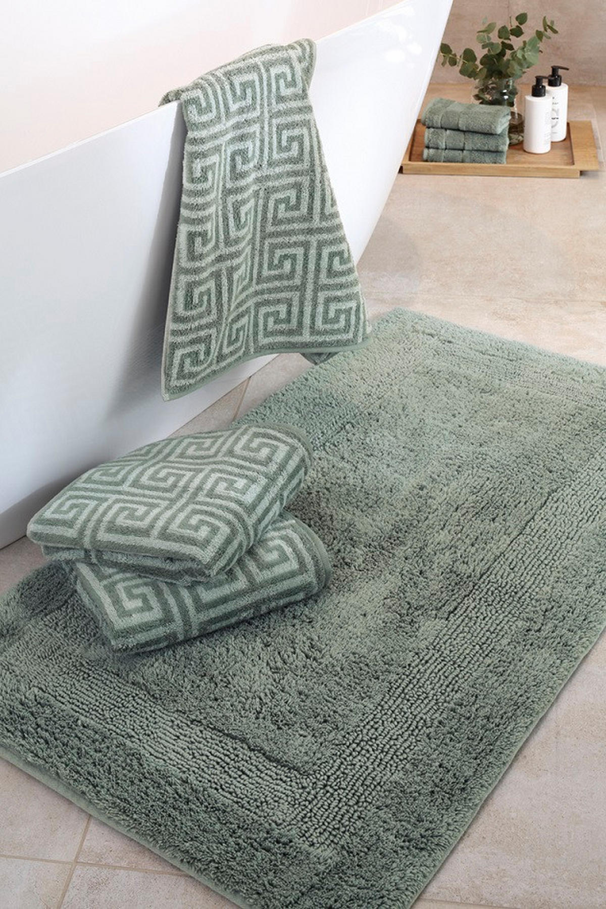 HANDTUCH Grün  - Grün, Basics, Textil (50/100cm) - Cawoe