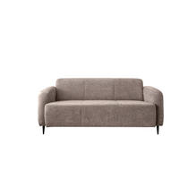 3-SITZER-SOFA in Mikrofaser Beige  - Beige/Schwarz, Modern, Textil/Metall (180/76/90cm) - Livetastic