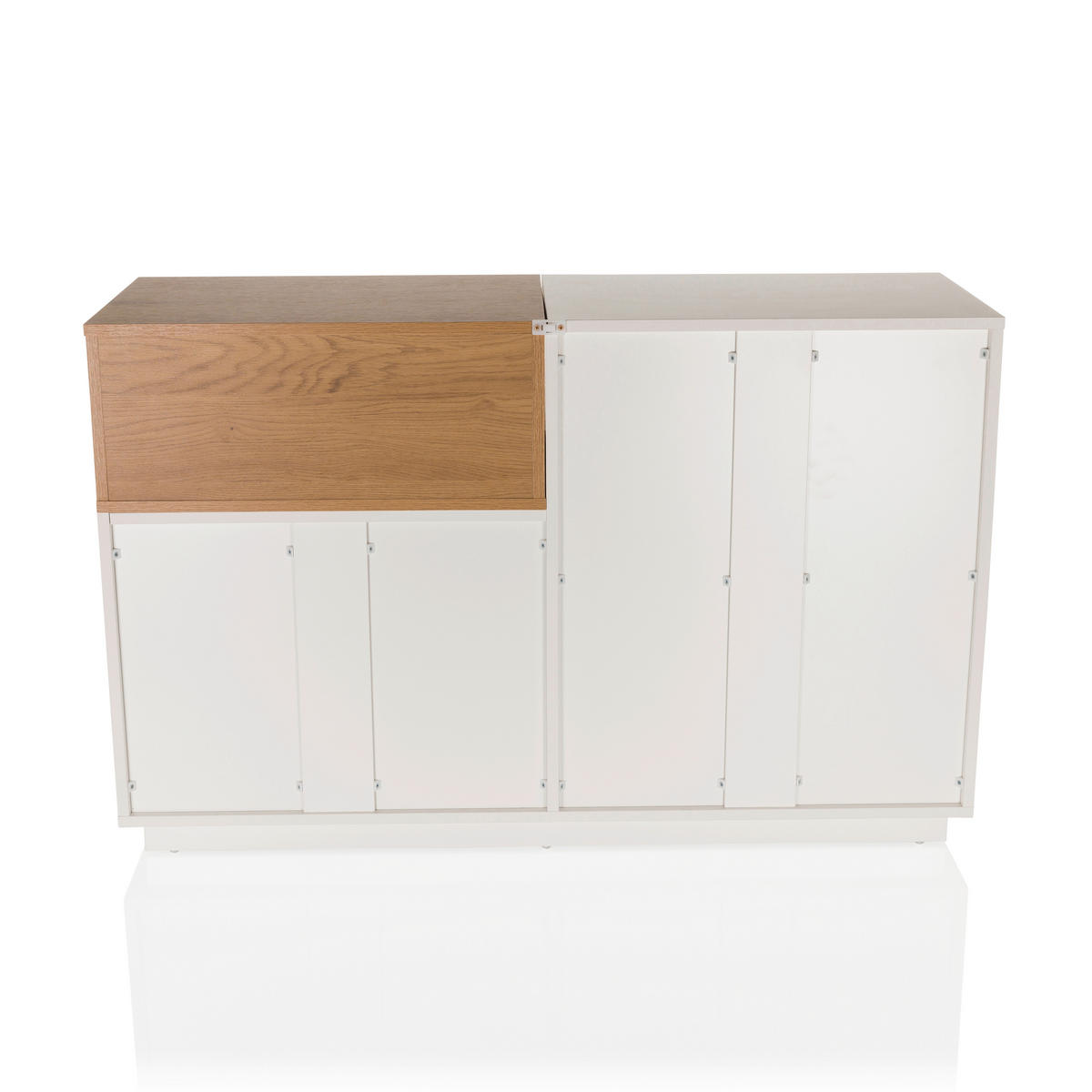 SIDEBOARD  in 120/76/40 cm  - Eichefarben/Weiß, MODERN, Holzwerkstoff (120/76/40cm) - MID.YOU