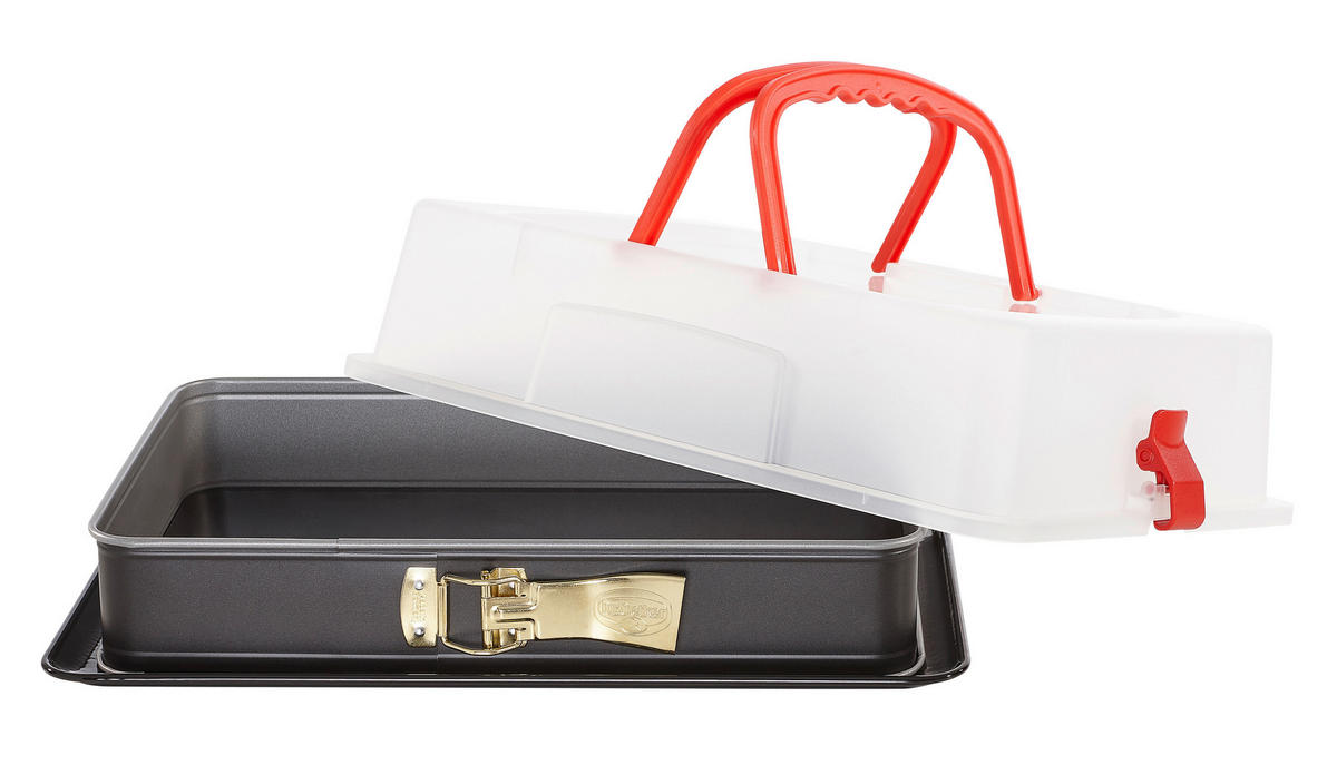 OTVÁRACIA FORMA  38/25 cm - priehľadné/čierna, Basics, kov (38/25cm) - Dr.Oetker