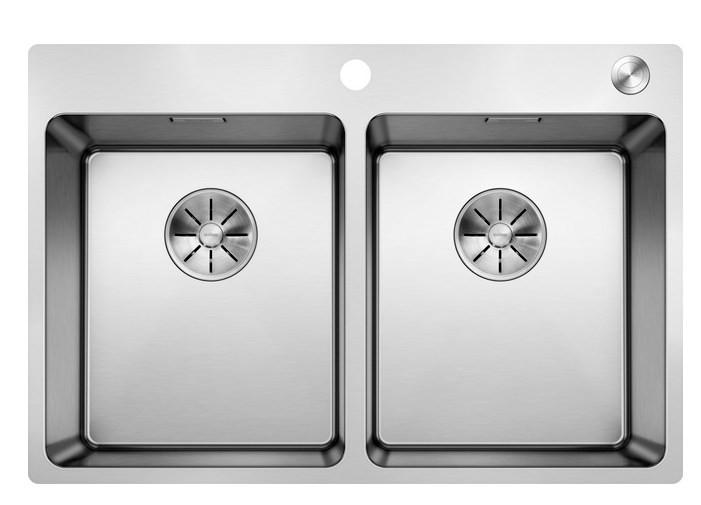 SPÜLE 525248  - Edelstahlfarben, Basics, Metall (74,5/19,9/50cm) - Blanco