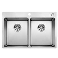 SPÜLE 525248  - Edelstahlfarben, Basics, Metall (74,5/19,9/50cm) - Blanco
