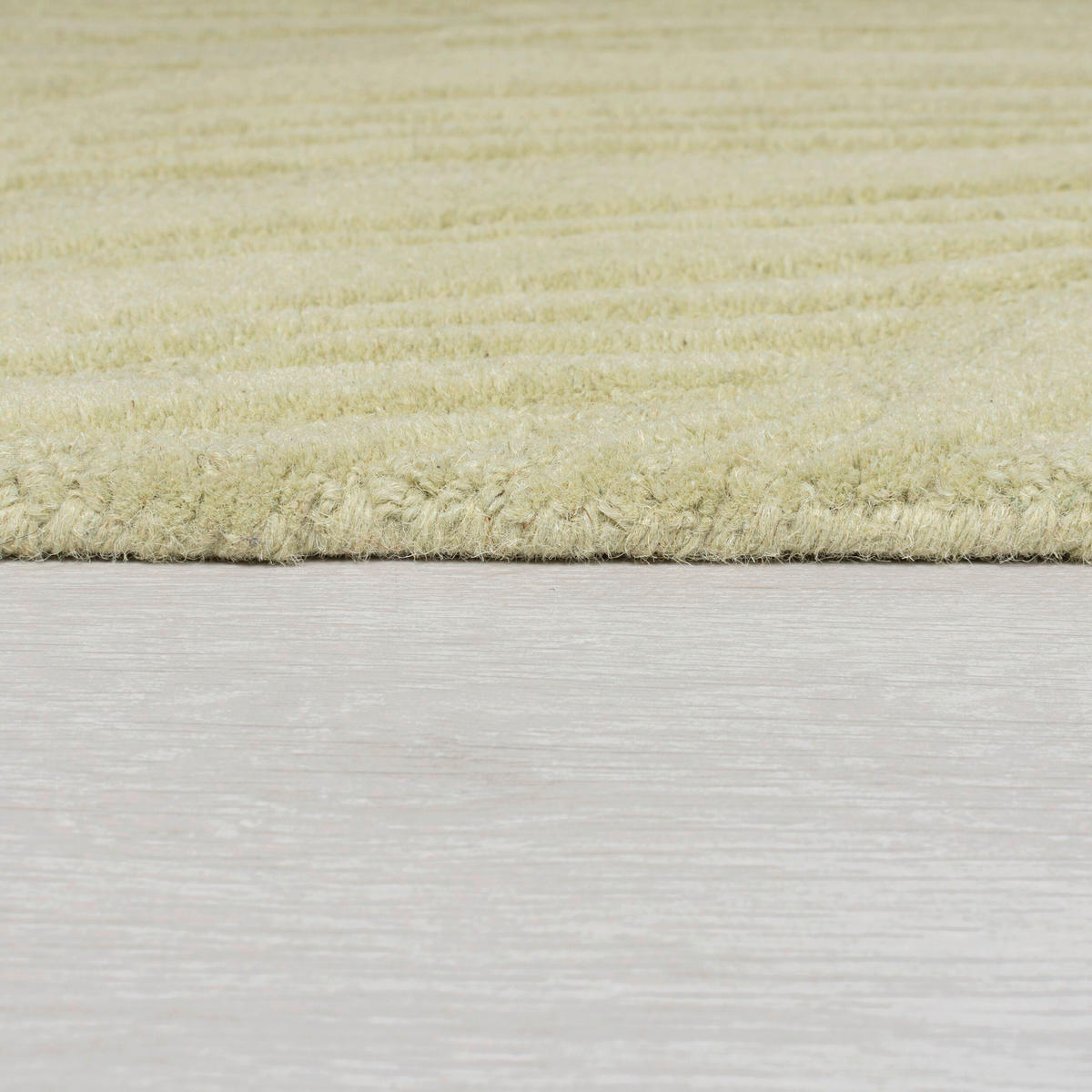 WOLLTEPPICH 60/230 cm Solace Hellgrün  - Hellgrün, Basics, Textil (60/230cm)
