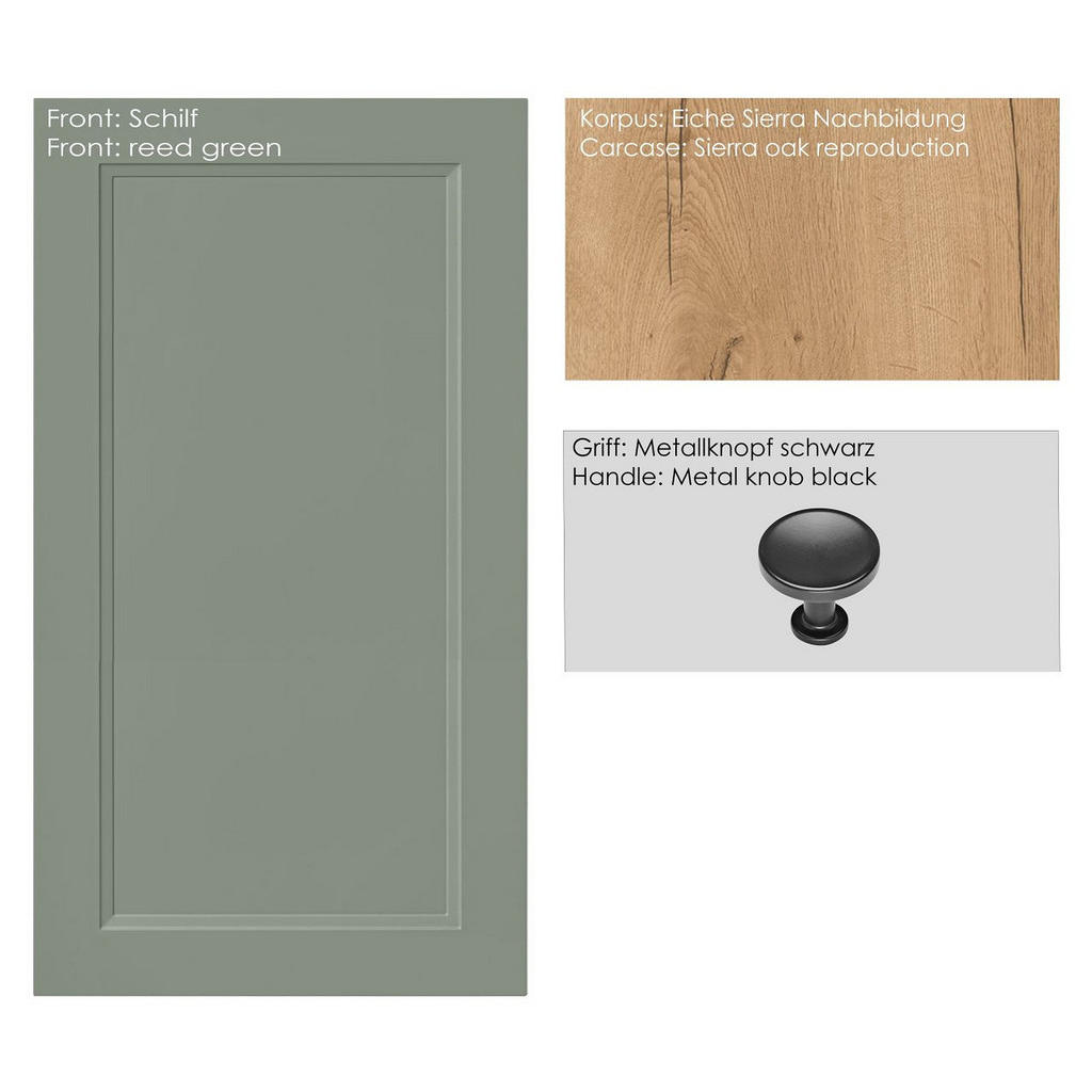 Thumbnail - Nobilia Küchenoberschrank Cascada, Grün, Eiche, Holzwerkstoff, 2 Fächer, 30x72x35 cm, Blauer Engel, Pefc, Goldenes M, Ha...