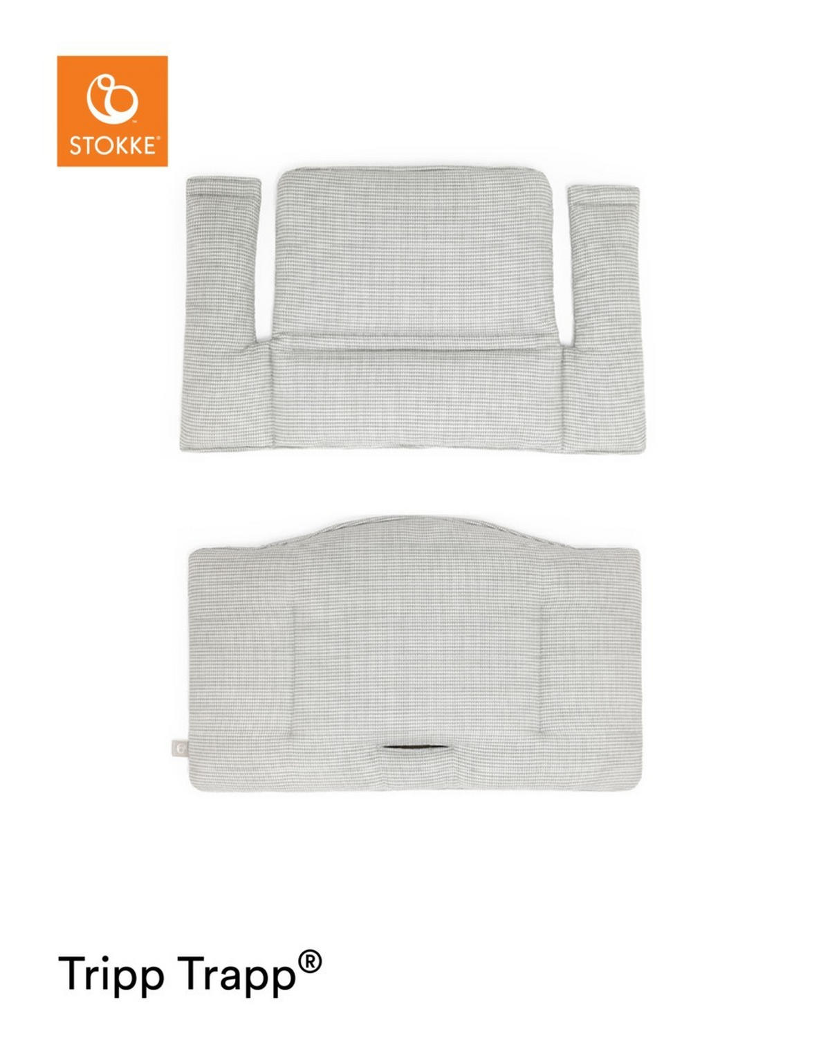 HOCHSTUHLEINLAGE Tripp Trapp classic cushion  - Hellgrau, Basics, Textil (42/25/2cm) - Stokke