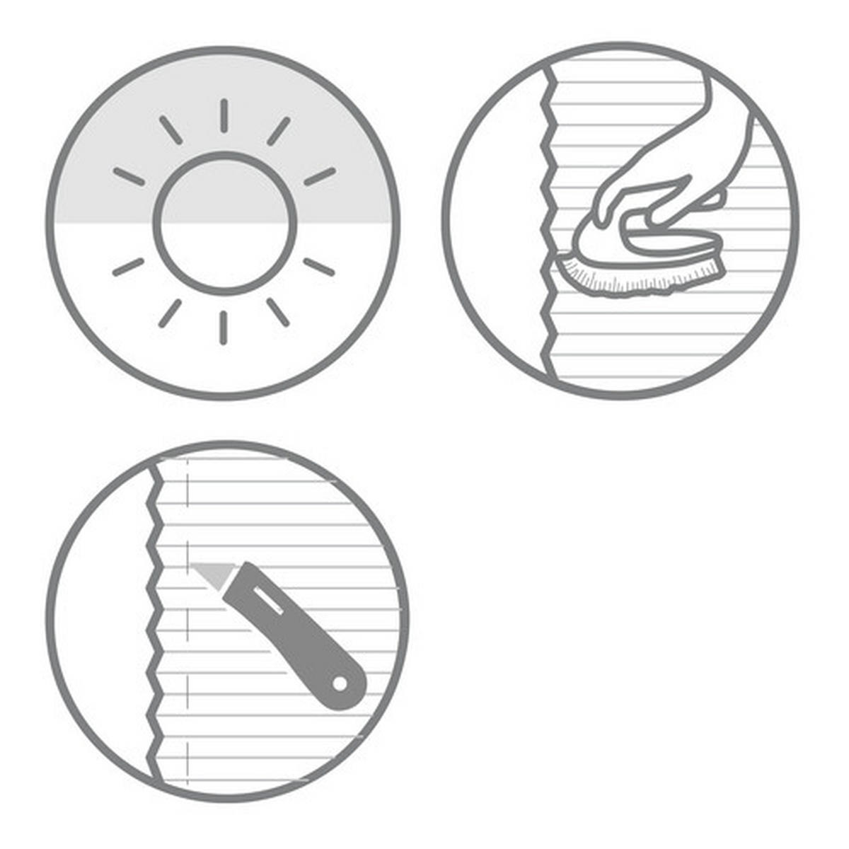 PLISSEE  blickdicht  70/130 cm    - Weiß, Basics, Textil (70/130cm) - Schöner Wohnen