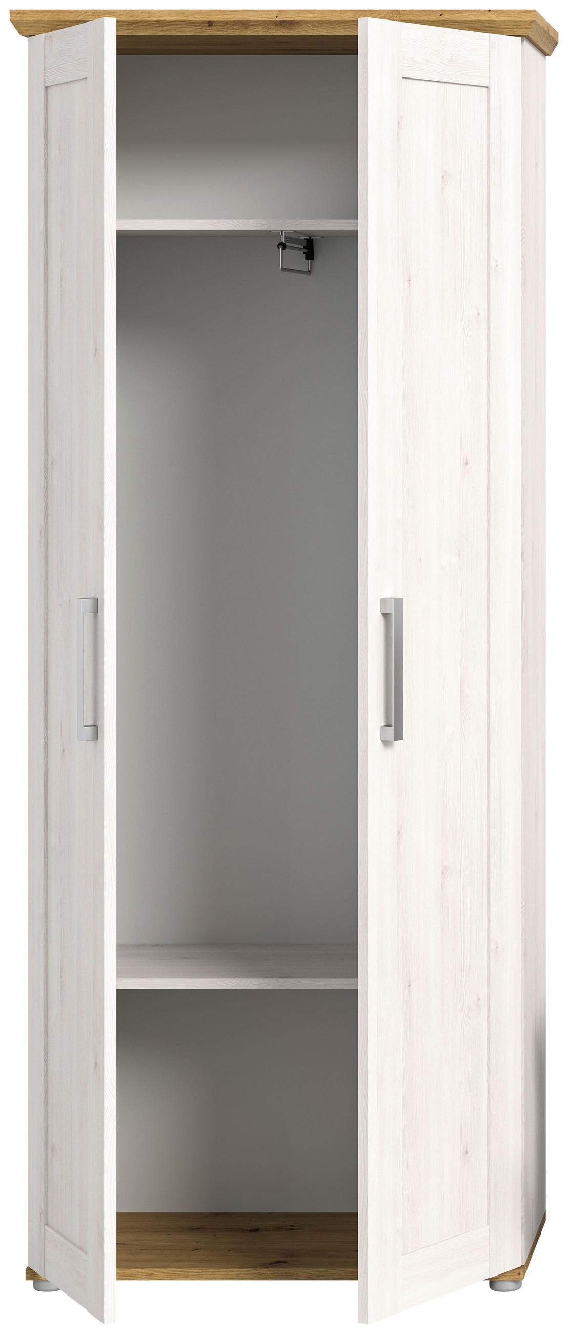 SKŘÍŇ NA ODĚV, 78/194/37 cm - barvy stříbra, Konvenční, kompozitní dřevo/plast (78/194/37cm) - MID.YOU