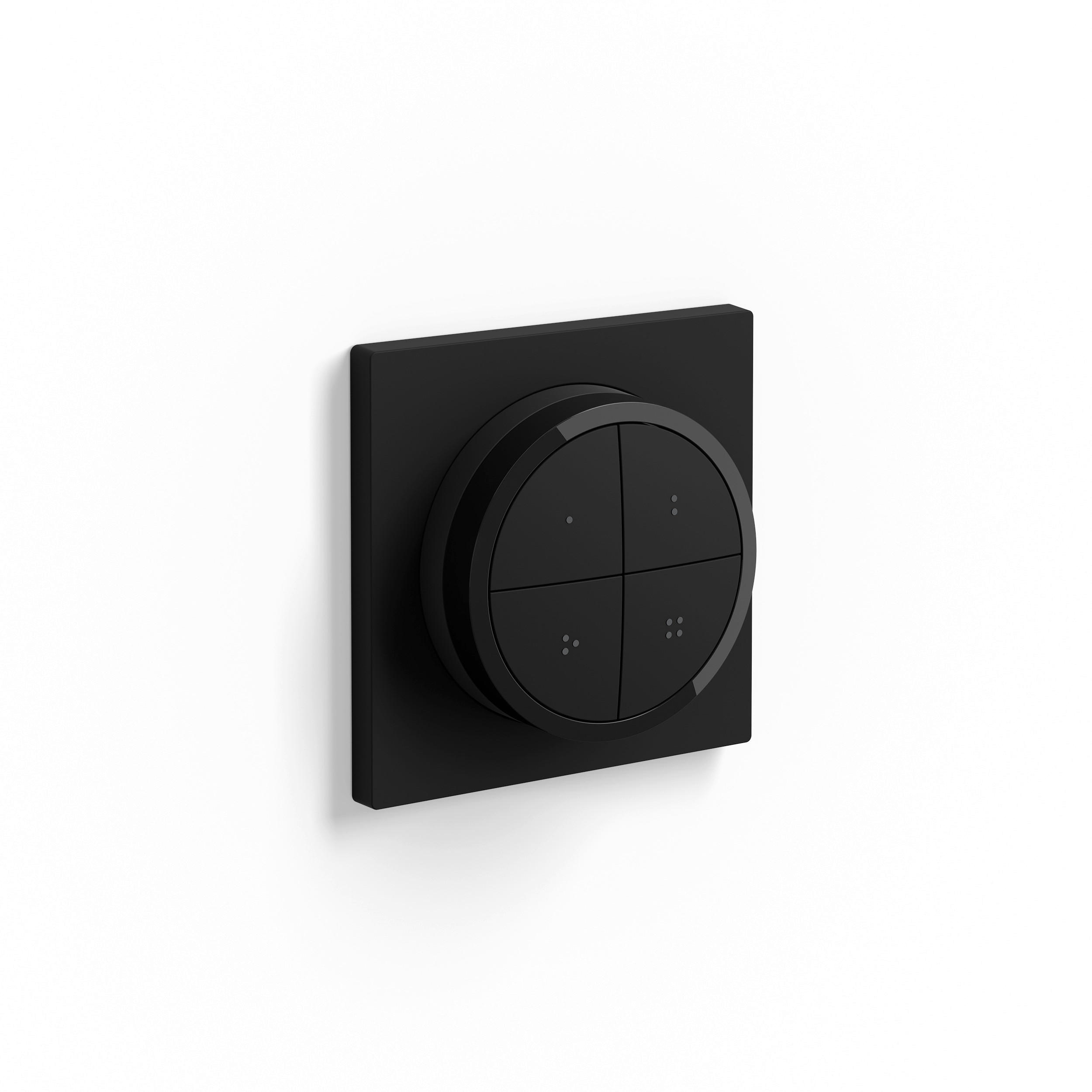 STEUERELEMENT Dial 6/6/2 cm   - Schwarz, Basics, Kunststoff (6/6/2cm) - Philips HUE