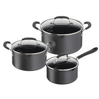 GRYT- OCH KASTRULLSET Intuition 6 delar  - stålfärgad/antracit, Design, metall/glas - Tefal