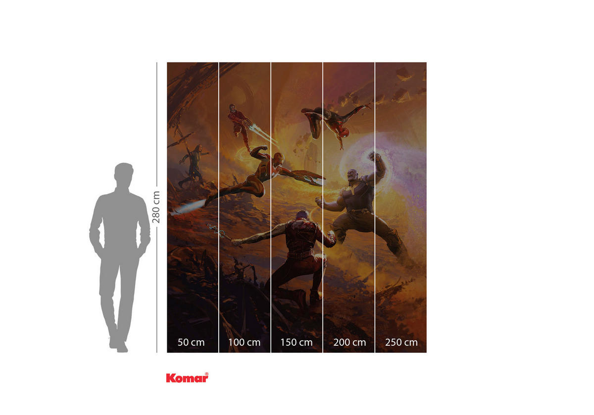 FOTOTAPET 250/280 cm  - multicolor, Trend, papper (250/280cm)