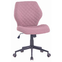 SCAUN ROTATIV  țesătură roz  - roz/negru, Modern, plastic/metal (51/90-98/51cm) - Carryhome