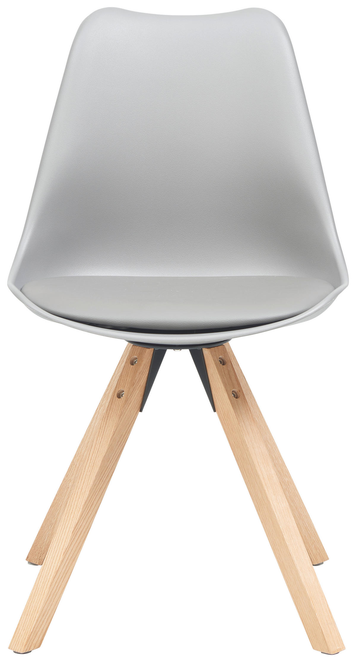 STUHL in Holz, Kunststoff, Textil Grau  - Naturfarben/Grau, LIFESTYLE, Holz/Kunststoff (48,5/84/55cm) - MID.YOU