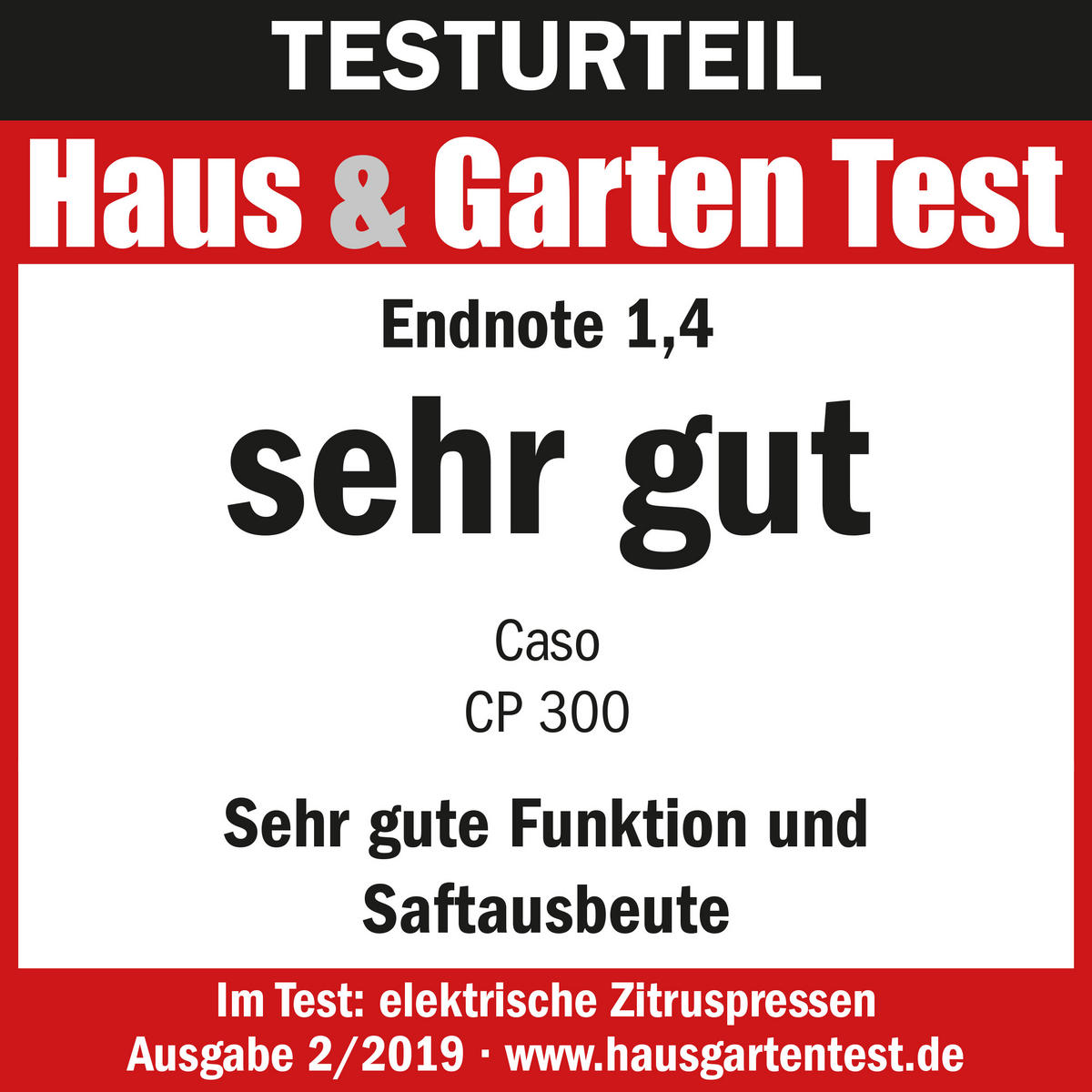 ZITRONENPRESSE - Edelstahlfarben/Schwarz, Basics (20/31/32cm) - CASO Design