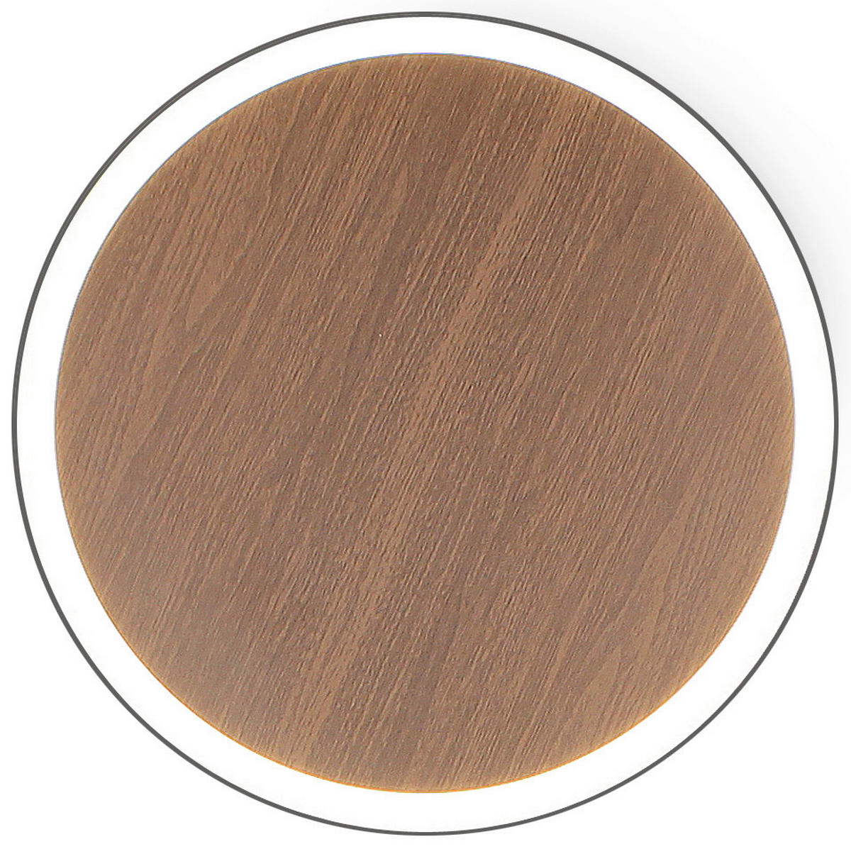 LED-DECKENLEUCHTE 50/5,1 cm   - Eichefarben/Schwarz, Design, Metall (50/5,1cm)