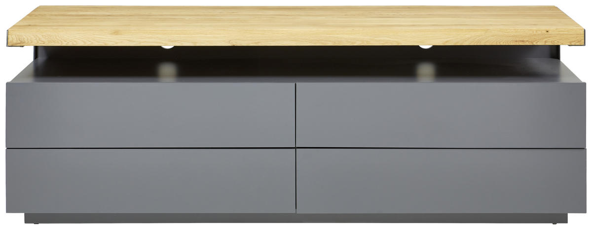 LOWBOARD  in 170/57/47 cm  - Eichefarben/Grau, Design, Holz/Holzwerkstoff (170/57/47cm) - Novel