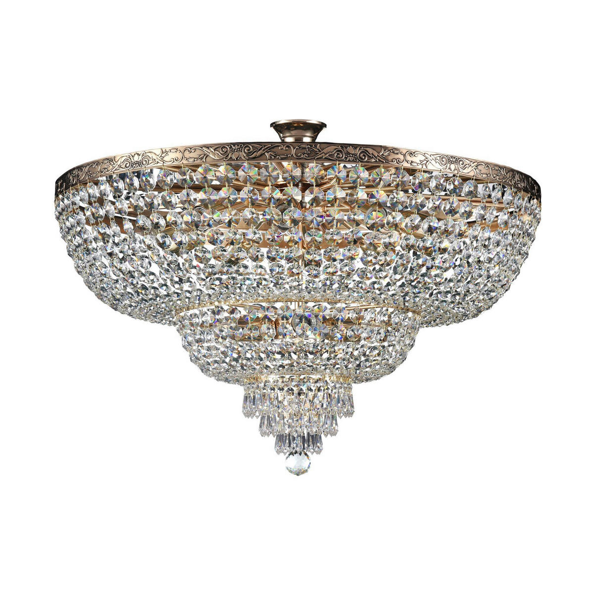 KRONLEUCHTER 80/50 cm    - Goldfarben, Trend, Metall (80/50cm) - MAYTONI