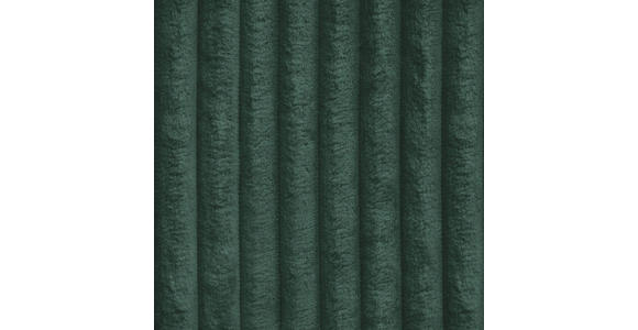 ECKSOFA Dunkelgrün Cord Zierkissen, Rückenkissen, Schlaffunktion, Rücken echt  - Dunkelgrün/Schwarz, MODERN, Kunststoff/Textil (350/168cm) - Xora