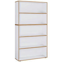 IRATTARTÓ POLC - fekete/méztölgy színű, Design, műanyag/faalapú anyag (100/183/33cm) - P & B