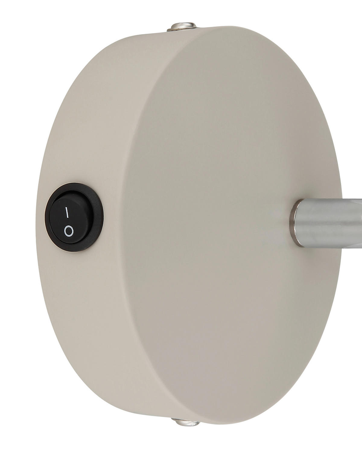 STRAHLER Paula 10/18,5/15,5 cm  - Sandfarben/Chromfarben, Design, Glas/Metall (10/18,5/15,5cm) - Globo