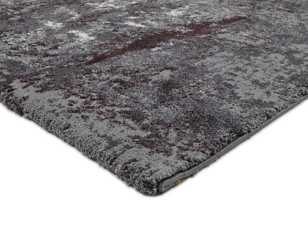 VINTAGE-TEPPICH 65/130 cm Timeline Quantum Aubergine, Beige  - Beige/Aubergine, Design, Textil (65/130cm) - Novel