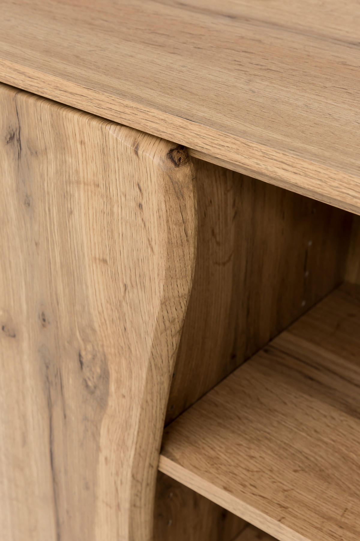 UNTERSCHRANK 60/79/35 cm   - Eiche Wotan/Silberfarben, Natur, Holzwerkstoff/Kunststoff (60/79/35cm) - Xora