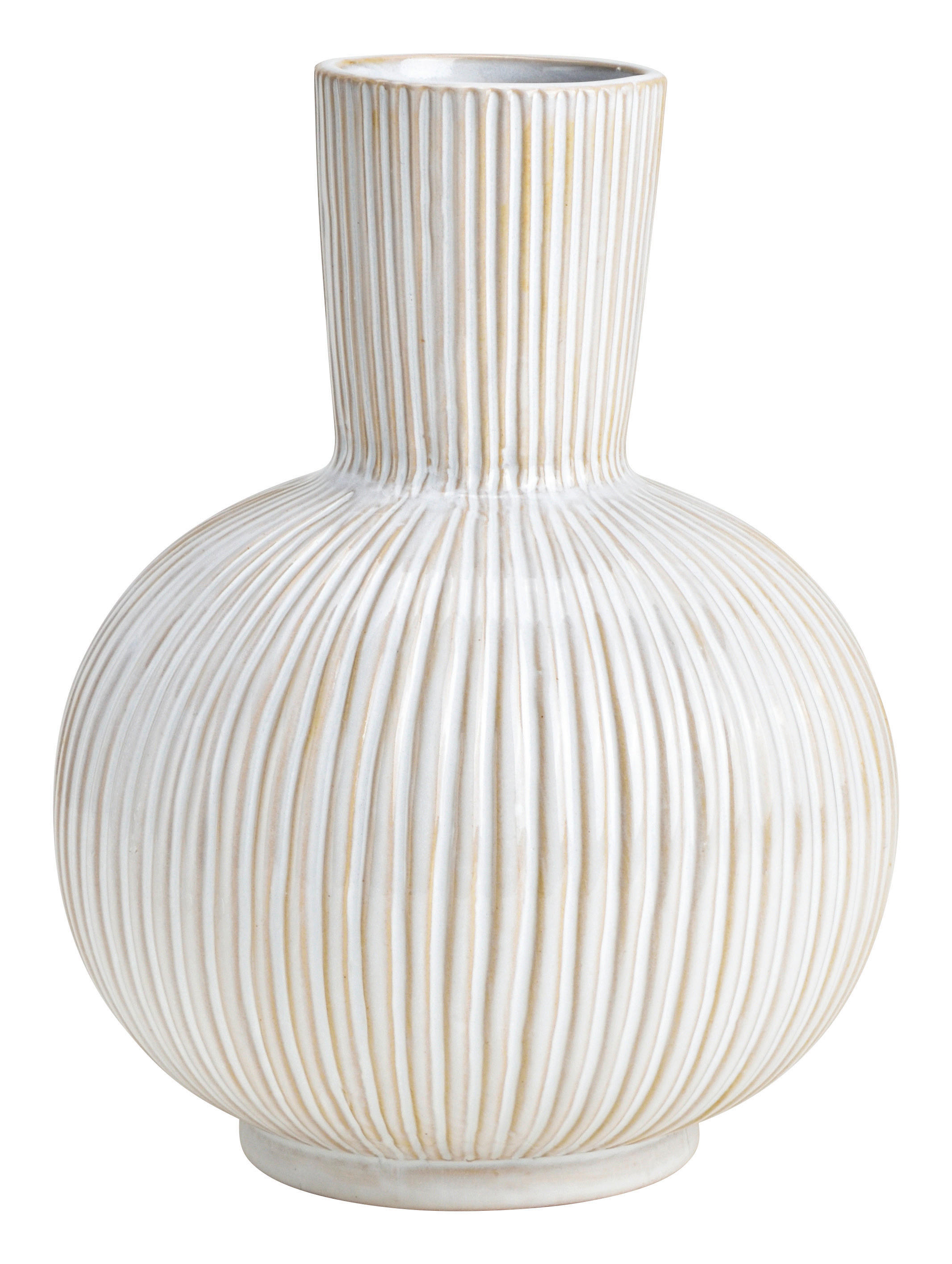 VASE 21 cm  - Weiß, Basics, Keramik (16/21/16cm)