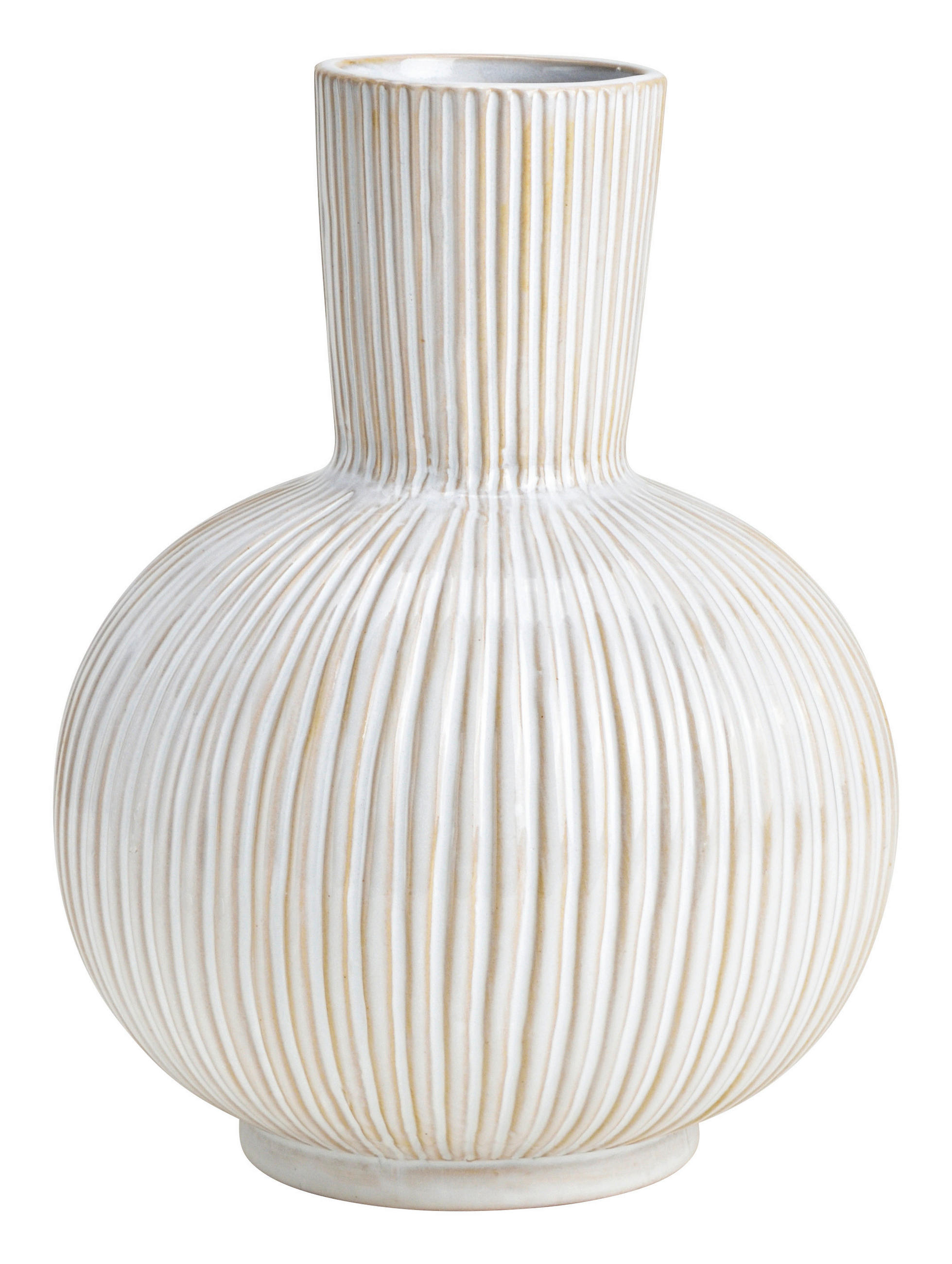 VASE 21 cm - Weiß, Basics, Keramik (16/21/16cm)